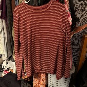 Madewell Plus Fine Ribbed Crewneck Long-Sleeve Tee